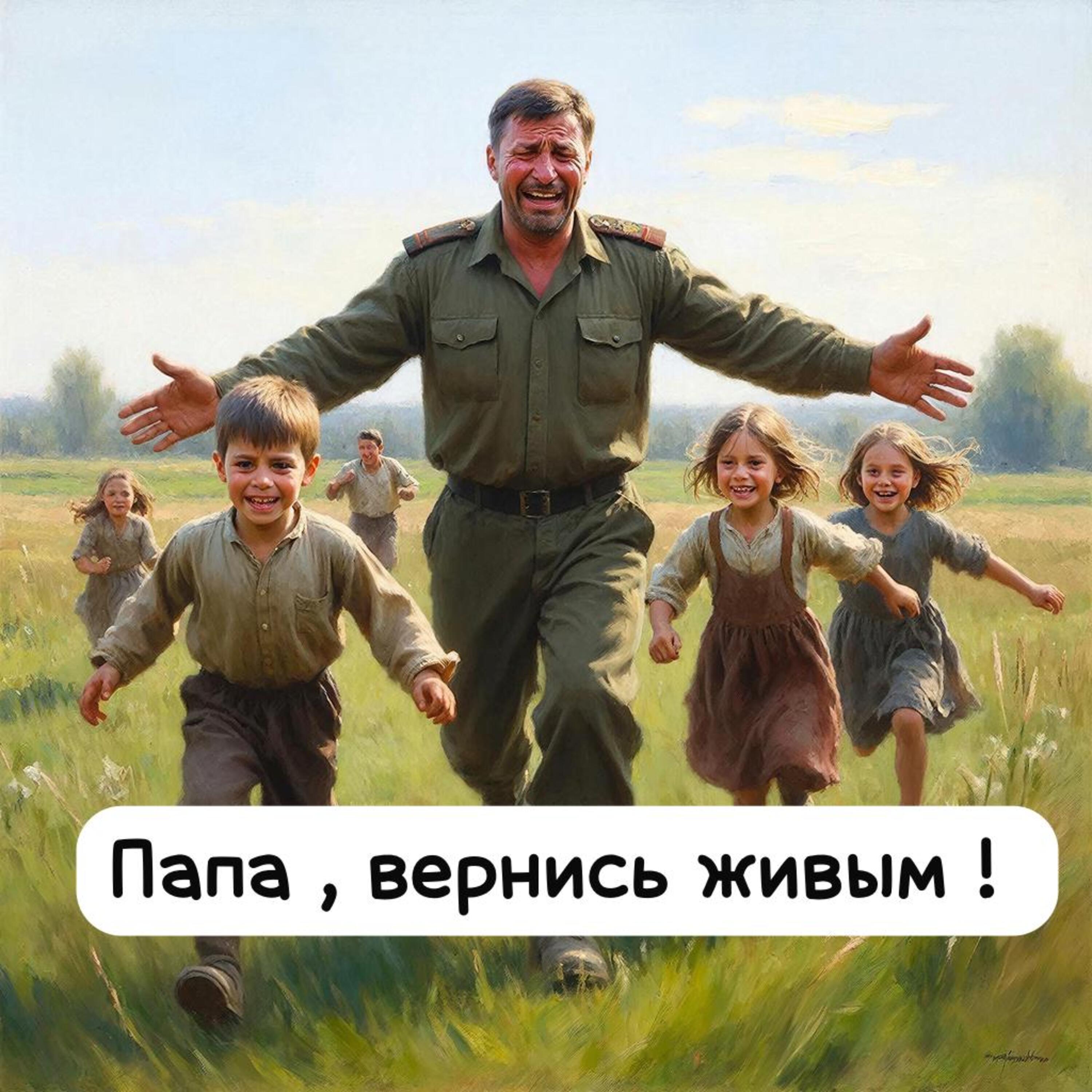 Папа, вернись живым !