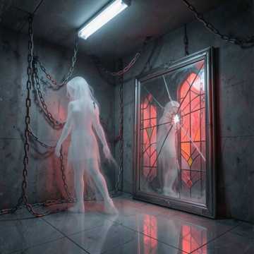Bitlo - Cold hands on the mirror glass
A ghost stares back...