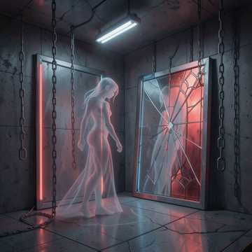 Bitlo - Cold hands on the mirror glass
A ghost stares back...