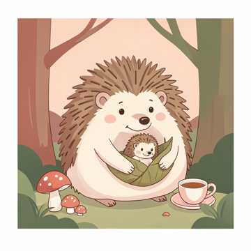 ежик шешка и мама